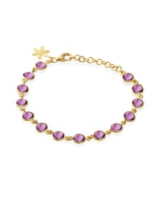 SUSANNE FRIIS BJØRNER | Armbånd i forgyldt sølv med ametyst