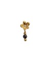 STINE A | Tres Petit Garden Flower Earring  w. Black Spinel