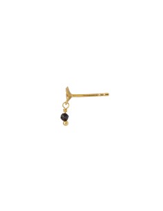 STINE A | Tres Petit Garden Flower Earring  w. Black Spinel 2