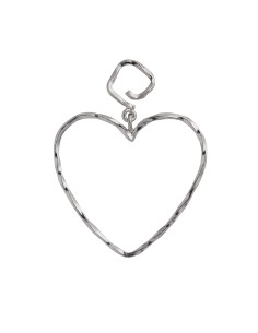 STINE A | Funky Heart Earring - Silver
