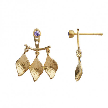 STINE A THREE DANCING ILE DE L´AMOUR BEHIND EAR ERRING GOLD