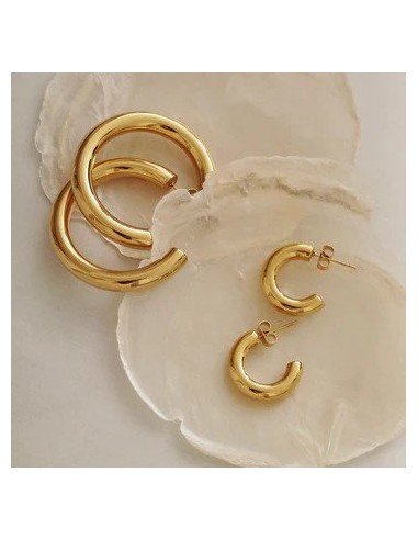 SISTIE | Aura - Hoops Small Forgyldt