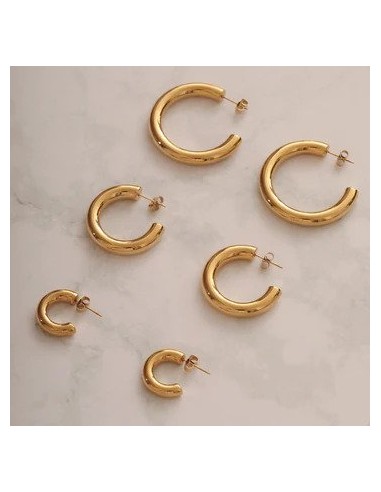 SISTIE | Aura - Hoops Small Forgyldt