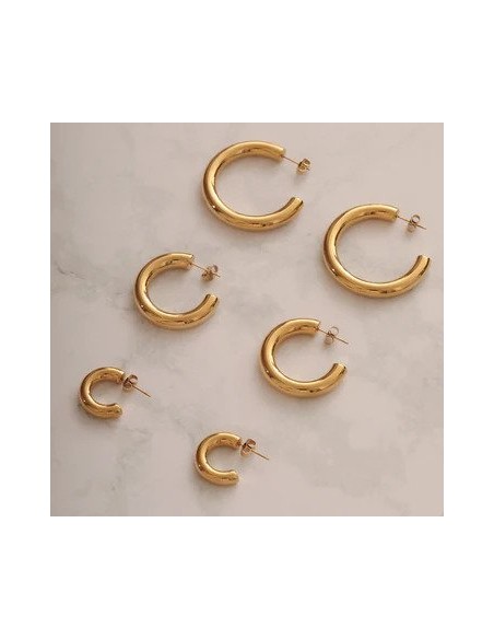 SISTIE | Aura - Hoops Small Forgyldt SISTIE | Aura - Hoops Small Forgyldt