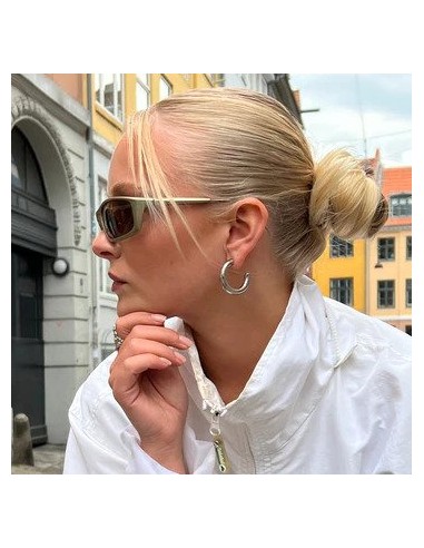 SISTIE | Aura - Hoops Large Stål
