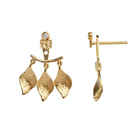STINE A THREE DANCING ILE DE L´AMOUR BEHIND EAR ERRING GOLD