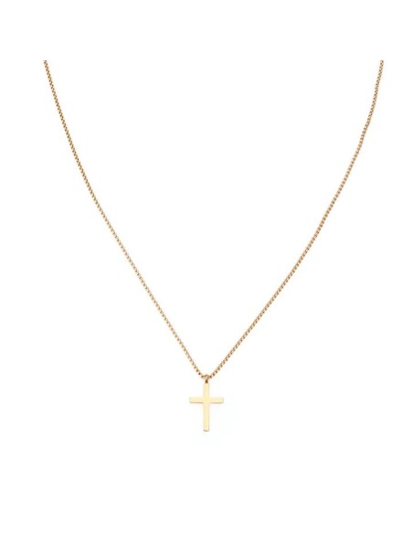 SAMIE | Kors halskæde Forgyldt