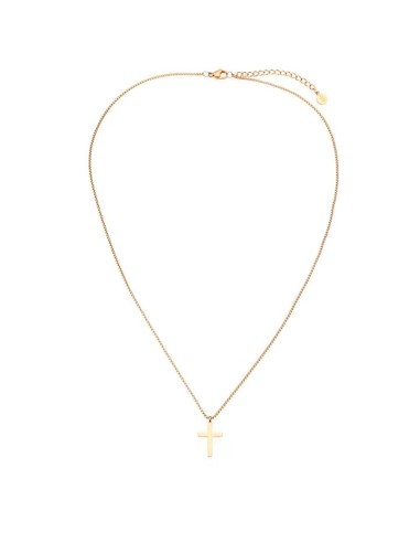 SAMIE | Kors halskæde Forgyldt