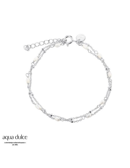 Aqua Dulce |  Armbånd | RICE DOT DOUBLE Aqua Dulce |  Armbånd | RICE DOT DOUBLE