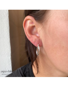 aqua dulce | Hoops | SMALL TWISTED LINES 2
