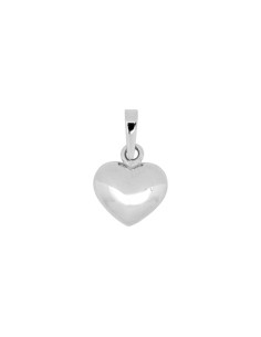 Siersbøl | Sølv Rhodineret Hjerte Vedhæng