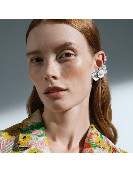 GEORG JENSEN - DAISY EAR CUFF, STOR, SINGLE