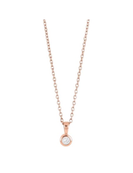 JOANLI NOR | Rosafg Sølv vedhæng 3mm HANNANOR