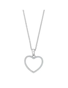 Joanli Nor | Sølv rhd vedhæng AIDANOR incl. kæde