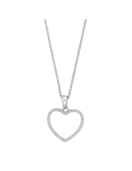 Joanli Nor | Sølv rhd vedhæng AIDANOR incl. kæde