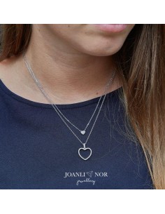 Joanli Nor | Sølv rhd vedhæng AIDANOR incl. kæde 2