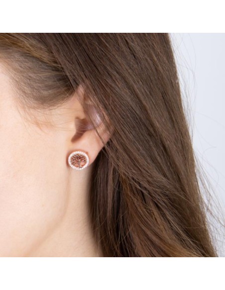 JOANLI NOR | Rosaforgyldt sølv ørestikker CAIANOR