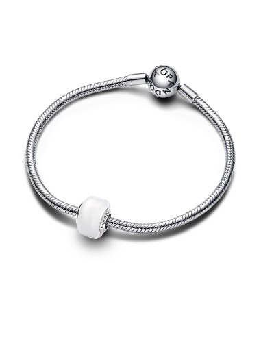 PANDORA | Hvidt Muranoglas Minicharm