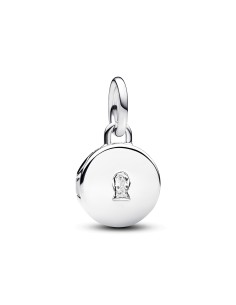 PANDORA | Kærlighedslås Charm med vedhæng, der kan åbnes og indgraveres