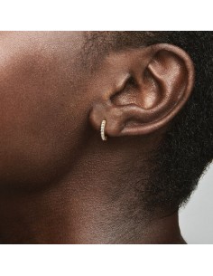 PANDORA | Funklende forgyldte Creoler med cz 2