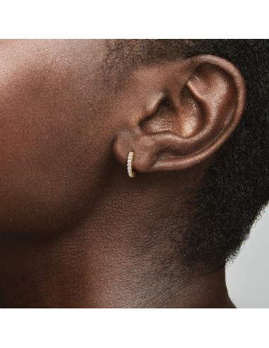 PANDORA | Funklende forgyldte Creoler med cz