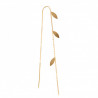 STINE A THREE LEAVES EARRING PIECE GOLD