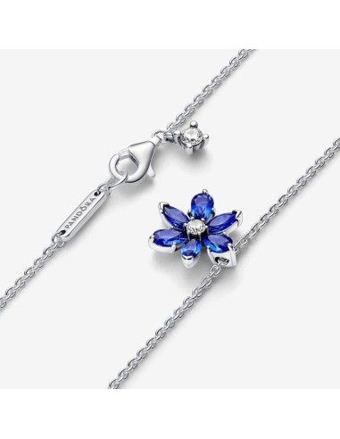 PANDORA | Funklende Blå Herbarium Klynge Halskæde med vedhæng