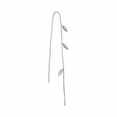 STINE A THREE LEAVES EARRING PIECE SILVER