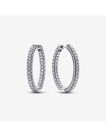 PANDORA | Pandora Timeless Pavé Enkeltradede Creoler PANDORA | Pandora Timeless Pavé Enkeltradede Creoler