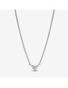 PANDORA | Tredobbelt Stenhjerte Collier-Halskæde
