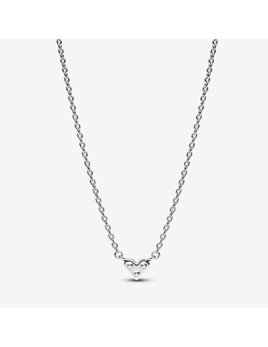 PANDORA | Tredobbelt Stenhjerte Collier-Halskæde