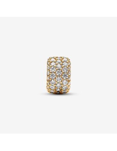 PANDORA Funklende Pavé Tredobbelt Række Charm | Glimtende Elegance 2