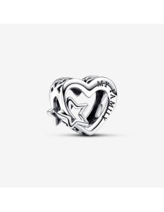 PANDORA | Åbent Familiehjerte & Stjerne Charm