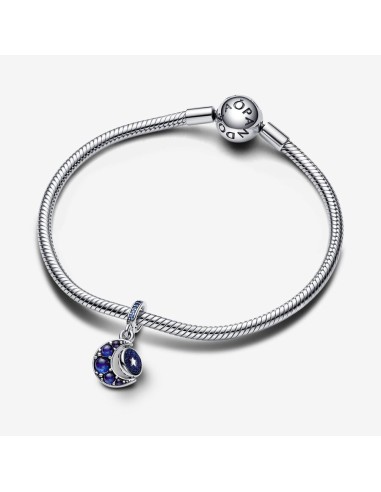 PANDORA | Sparkling Moon Spinning Charm med vedhæng