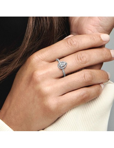 PANDORA | Funklende Pære Halo Ring