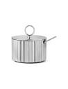 GEORG JENSEN | BERNADOTTE sukkerskål med ske - Design Inspireret af Sigvard Bernadotte