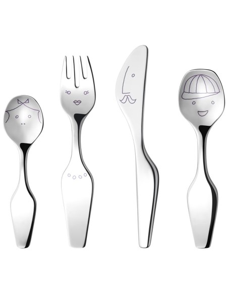 GEORG JENSEN LIVING | ALFREDO The Twist Family, 4 stk. børnesæt