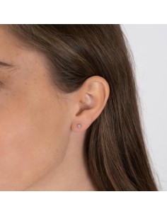 JOANLI NOR | Rhod. sølv ørestikker 4mm JOANNOR 2