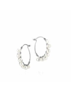 SISTIE | Anne Sofie Krab Perleørering Hvid Sølv