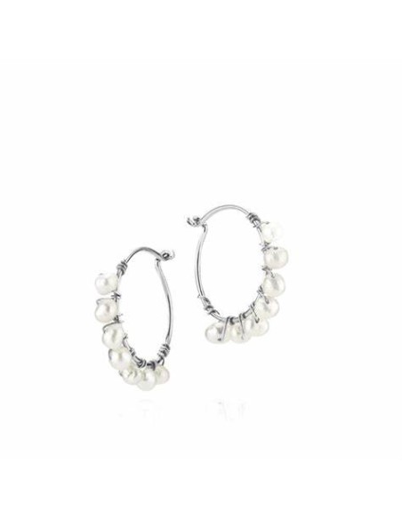 SISTIE | Anne Sofie Krab Perleørering Hvid Sølv SISTIE | Anne Sofie Krab Perleørering Hvid Sølv