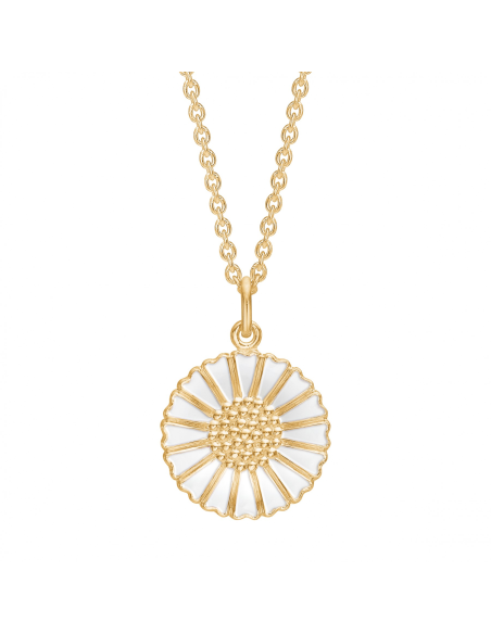 Lund Copenhagen | Marguerit Collier 18 mm Sølv Forgyldt 45-48cm