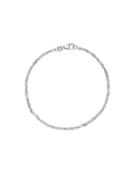 LUND COPENHAGEN | Singapore armbånd 2,2 mm 18,5 cm 925