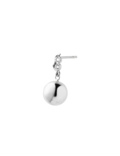 STINE A | TWIN FLOW & DISCO BALL EARRING SILVER - SINGLE 2