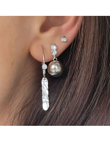 STINE A | TRES PETIT FLOW EARRING SILVER - SINGLE