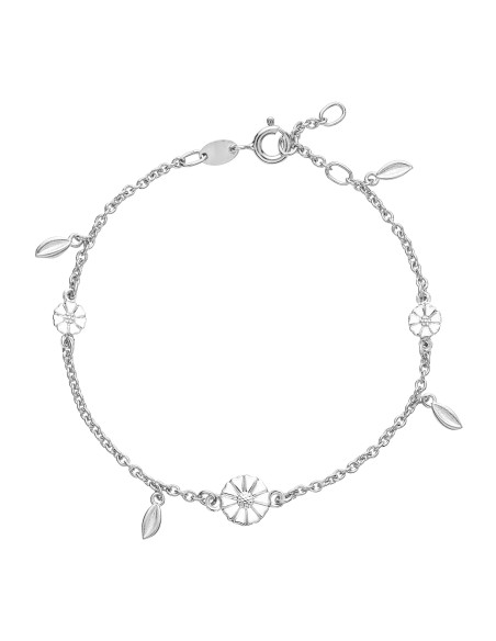 Lund Copenhagen | Marguerit Armbånd m. Blade Sølv