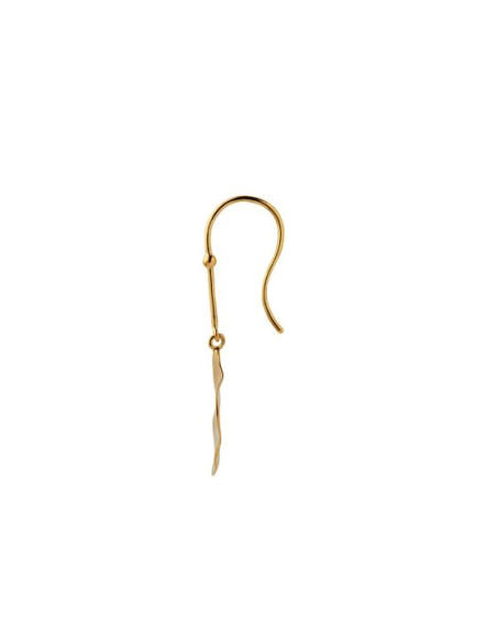 STINE A | HOOK WITH GOLDEN REFECTION MOON EARRING LEFT - SINGLE STINE A | HOOK WITH GOLDEN REFECTION MOON EARRING LEFT - SINGLE