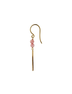 STINE A | BELLA MOON EARRING WITH CORAL - SINGLE 2