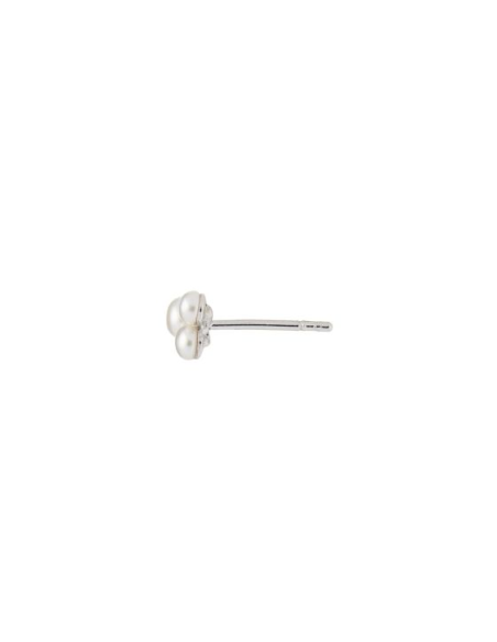 STINE A | THREE PEARL BERRIES EARRING SILVER - SINGLE STINE A | THREE PEARL BERRIES EARRING SILVER - SINGLE