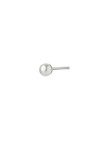 STINE A | TRES PETIT PEARL EARRING SILVER - SINGLE