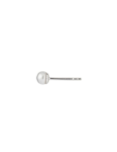 STINE A | TRES PETIT PEARL EARRING SILVER - SINGLE 2